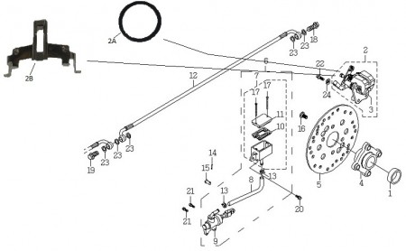SMC Mistral bremsekalipper bak