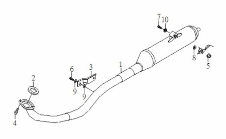 smc mistral 50 cc  eksosanlegg
